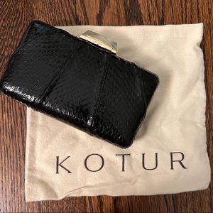 Kotur Black Clutch Bag